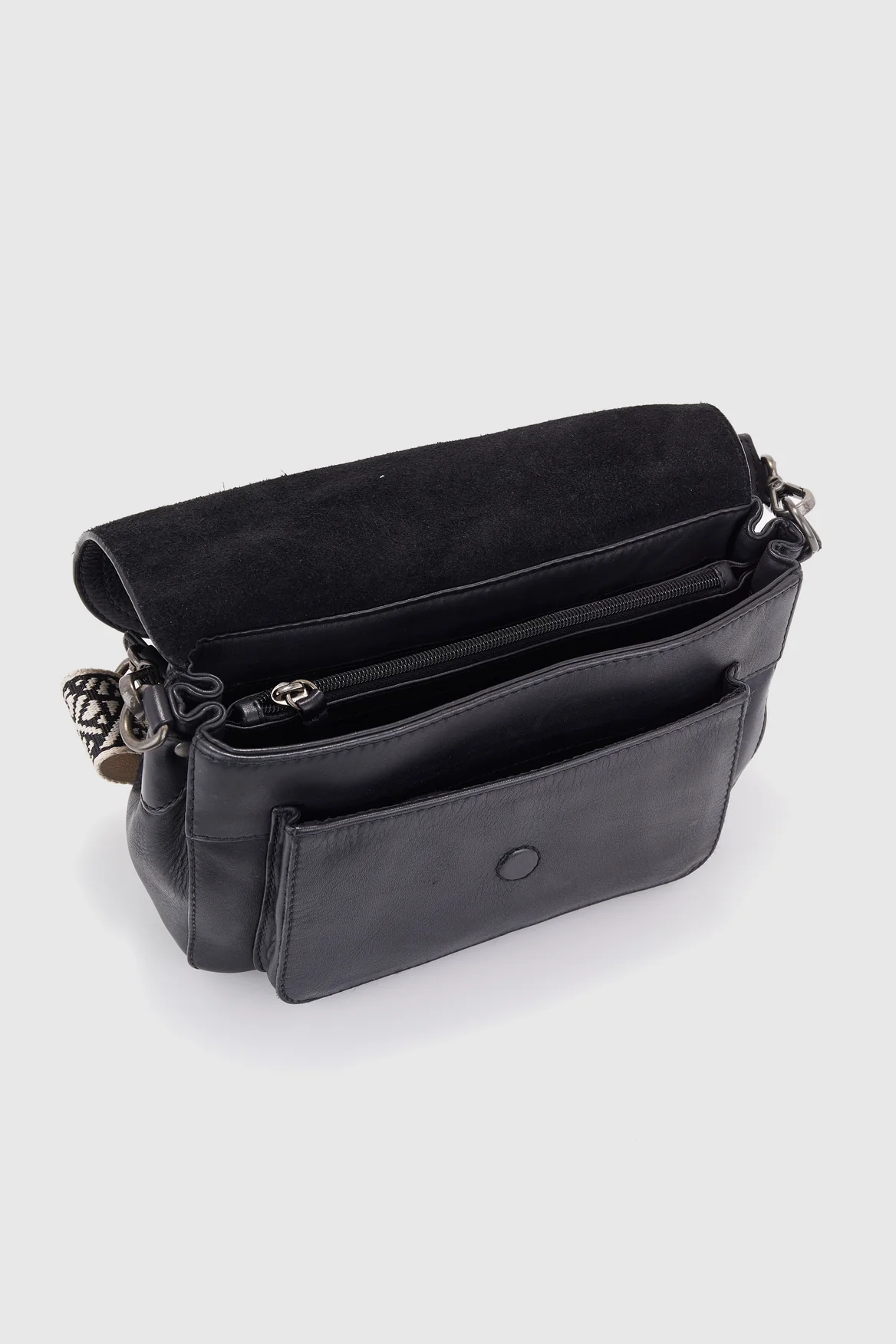 Pia Leather Flap Crossbody Bag - Image 3